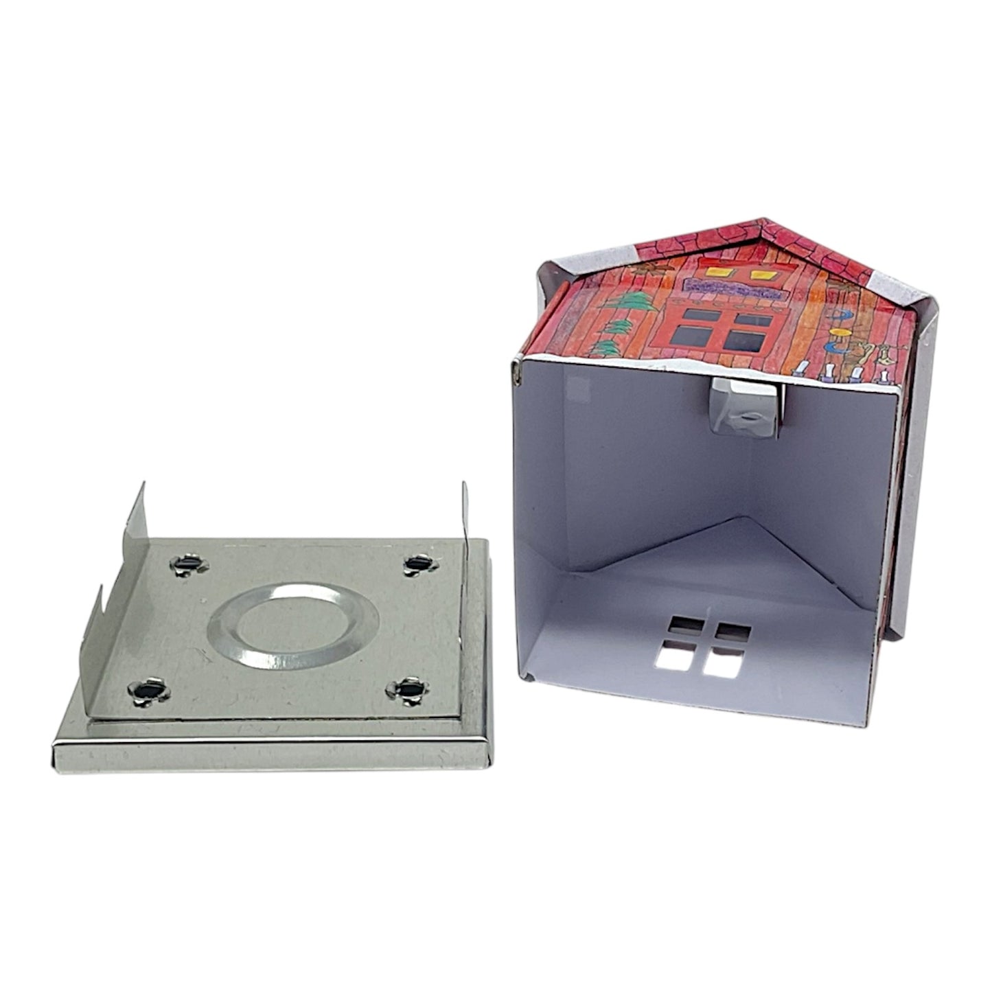 Knox Red Metal Christmas Smoker House with Carpenter Incense Smoker 2.6 Inch
