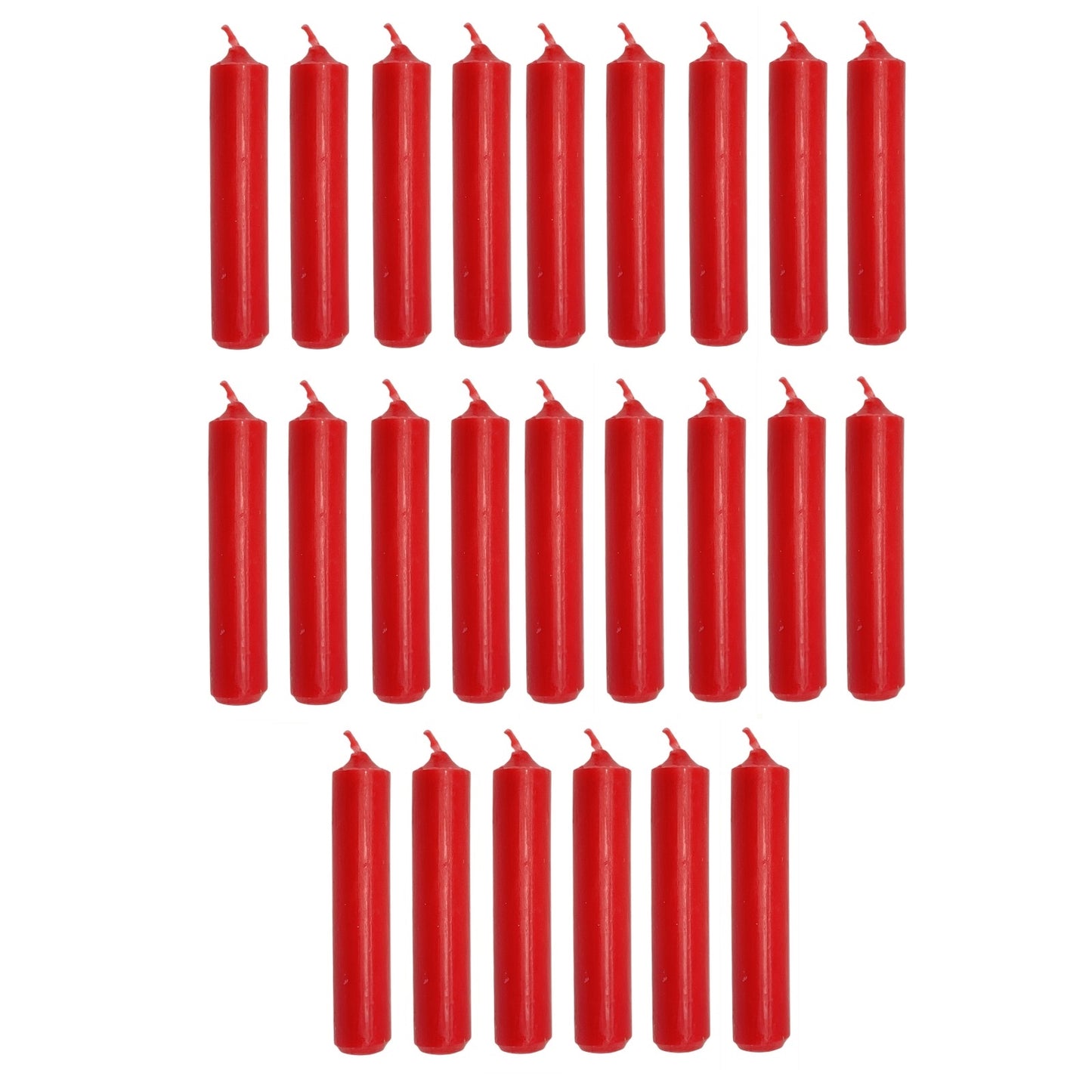 Red German Christmas Pyramid Candles 24 Count 14mm diameter Made in Germany