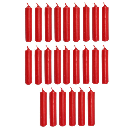 Red German Christmas Pyramid Candles 24 Count 14mm diameter Made in Germany
